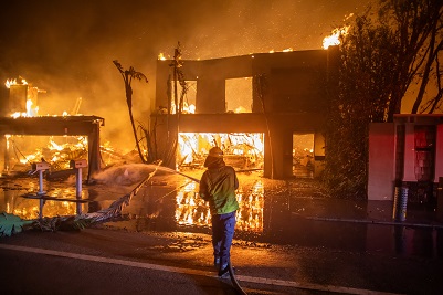 hollywood Los Angeles wildfire