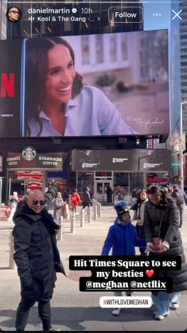 1740986346 486 Meghan Markle makes a surprise appearance in Times Square before