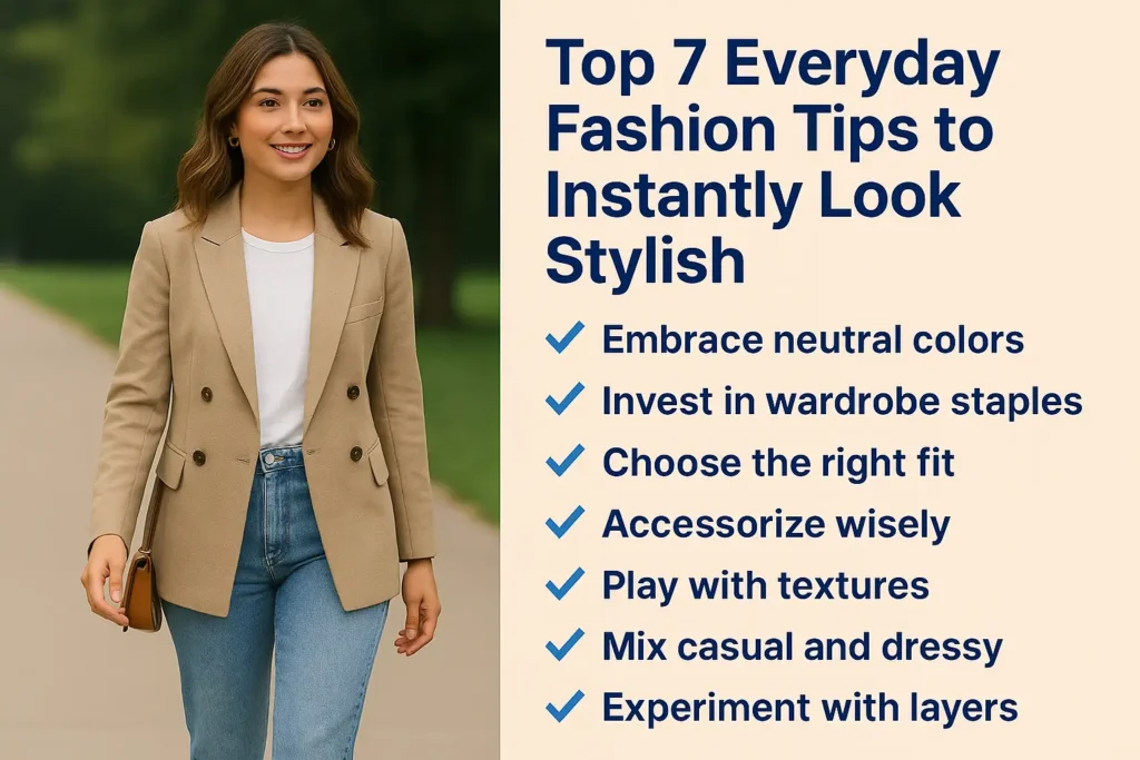 Top 7 Everyday Fashion Tips to Instantly Look Stylish