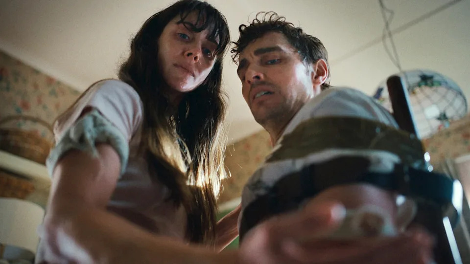 Alison Brie, left, and Dave Franco.