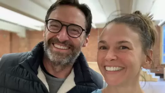 Hugh Jackman and Sutton Foster (Hugh Jackman/Instagram)