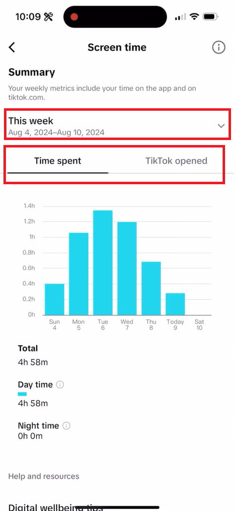 click on TikTok, it will open 