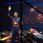 Max Verstappen, confident in his Red Bull upgrade, looks at