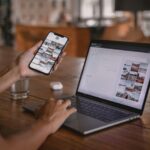 Social Media Management Scheduling posts on a dashboard