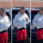 Justin Bieber stands up against paparazzi during his public appearance with Haley Bieber